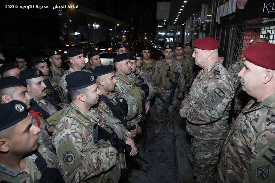 قائد الجيش يتفقّد عددًا من الوحدات العسكرية المنتشرة عملانيًّا