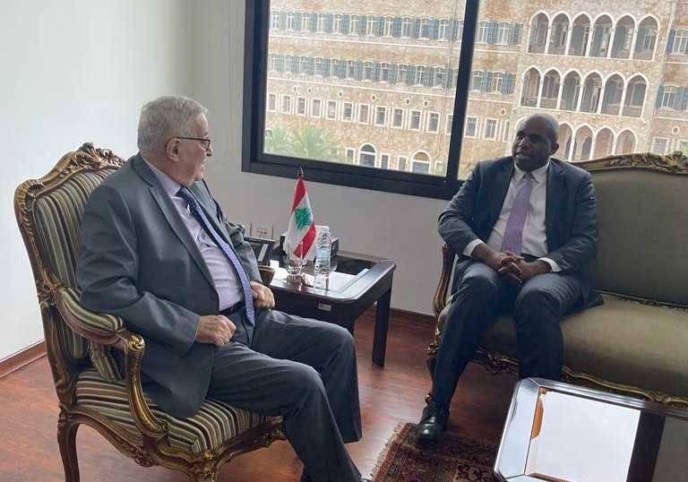 بوحبيب يلتقي وزير الخارجية في حكومة الظل البريطانية المعارضة
