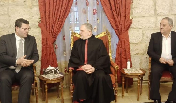 الحاج حسن زار المطران عون.. وتوافق على العمل لحل الملف الرئاسي
