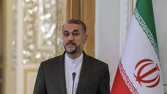 عبداللهيان في بيروت: أمن لبنان من أمن إيران