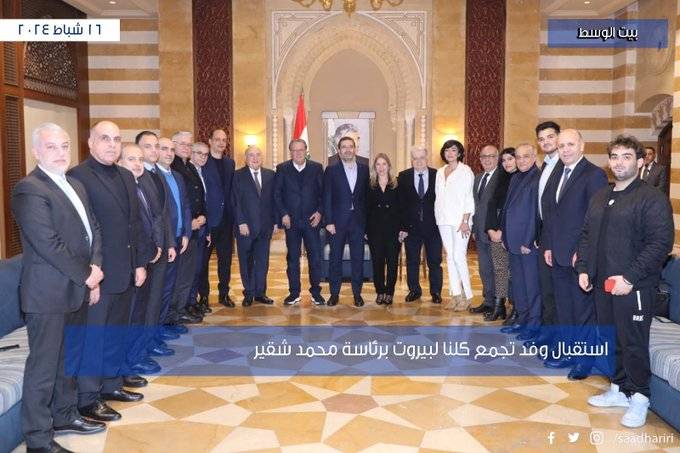 الحريري يستقبل وفداً من 