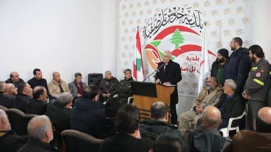 خطار يفتتح مركزاً جديداً للدفاع المدني في حوش تل صفية