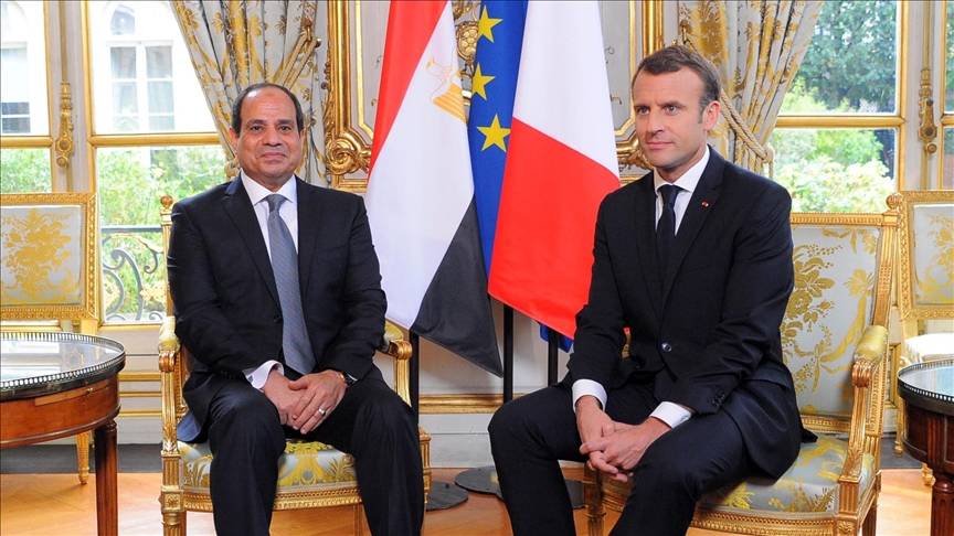 ماكرون والسيسي يتفقان على ضرورة بذل الجهود لتجنيب لبنان التصعيد