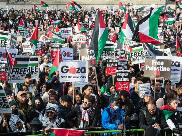 تظاهرات في ولايات أميركية تطالب بوقف الحرب على قطاع غزة