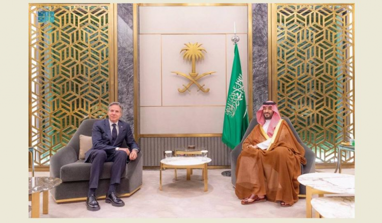 الوضع في غزة بين بلينكن وولي العهد السعودي