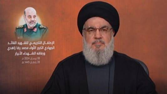 نصرالله: الحرس الثوري لا يتدخل إطلاقاً في الشأن اللبناني