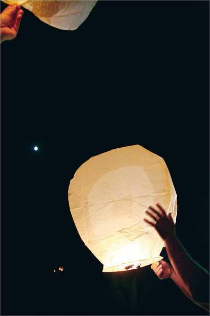 تفجير بالون حراري سقط في حداثا