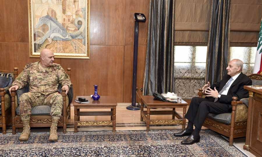 قائد الجيش في عين التينة