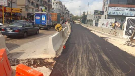 أعمال تزفيت وزحمة سير