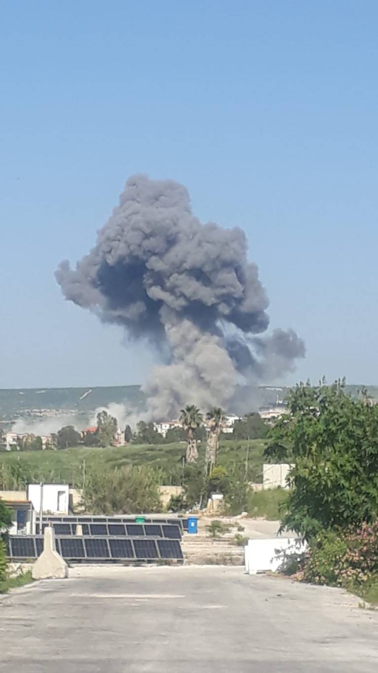 غارة عنيفة على الناقورة