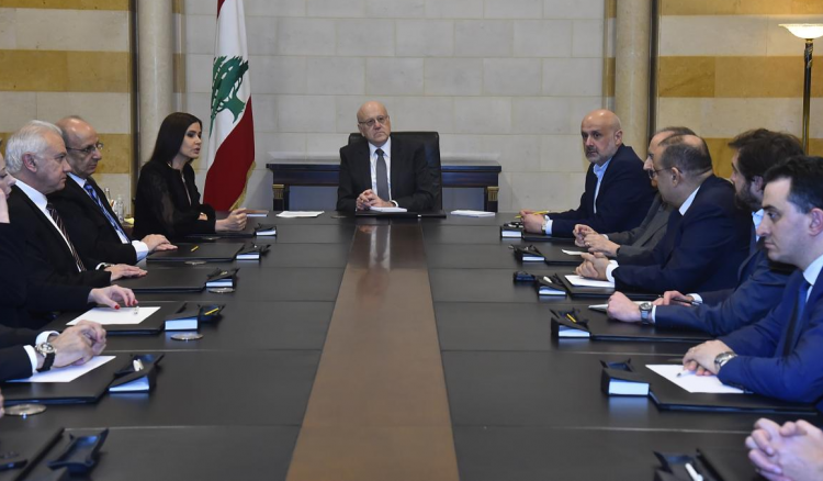 ميقاتي يبحث مع وفد من 