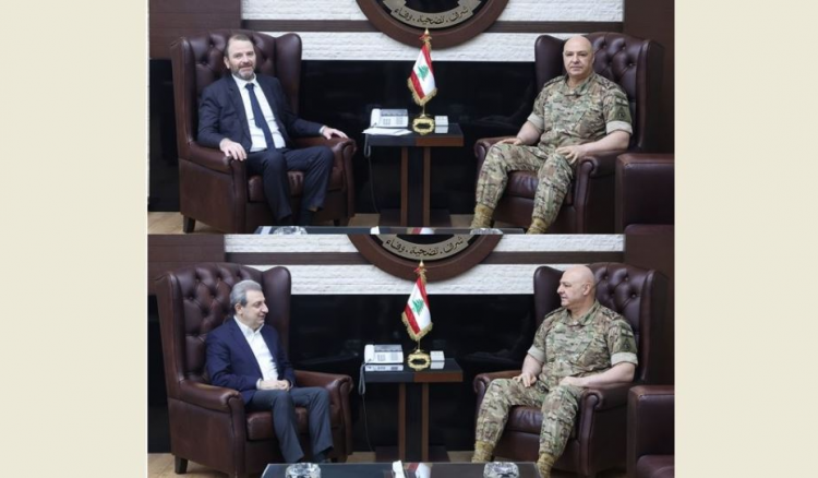 قائد الجيش يعرض الاوضاع مع أبو فاعور وطوق