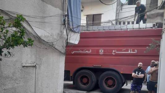 إخلاء مبنى بسبب حريق