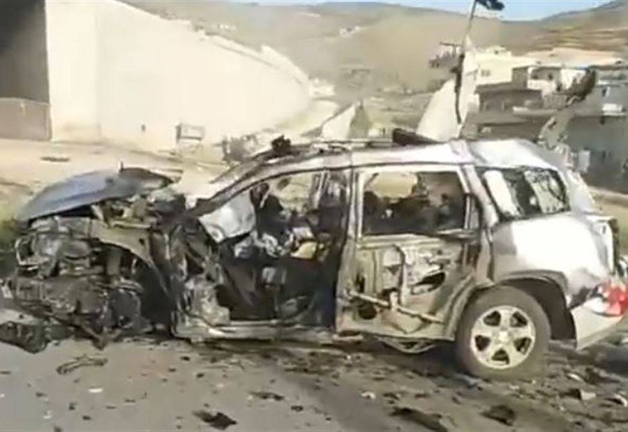 استهداف سيارة بغارة في مجدل عنجر