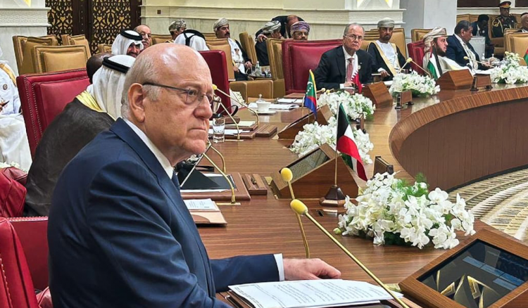 ميقاتي في قمة البحرين: نطالب بتطبيق الـ 1701وندعو للمساعدة في عودة النازحين وإنجاز الاستحقاق الرئاسي