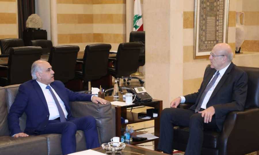 ميقاتي يستقبل البيسري وابو الحسن