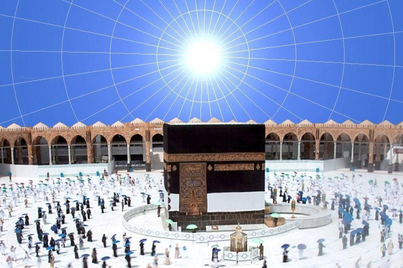 الاثنين.. الشمس تتعامد على الكعبة المشرفة