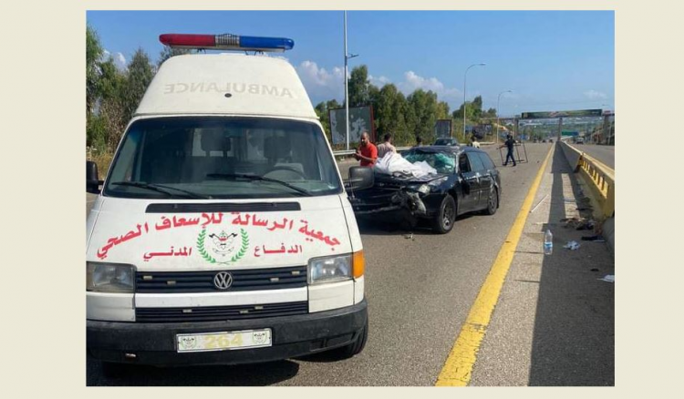 جريح في حادث سير