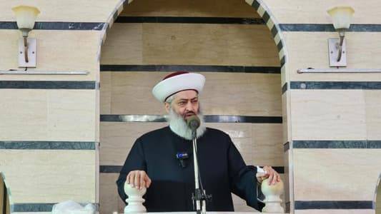 مفتي عكار: رغم الأزمات إلا أنّ الحكّام لم يرفّ لهم جفن