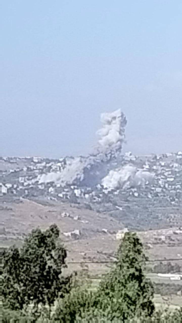 غارة عنيفة على حولا