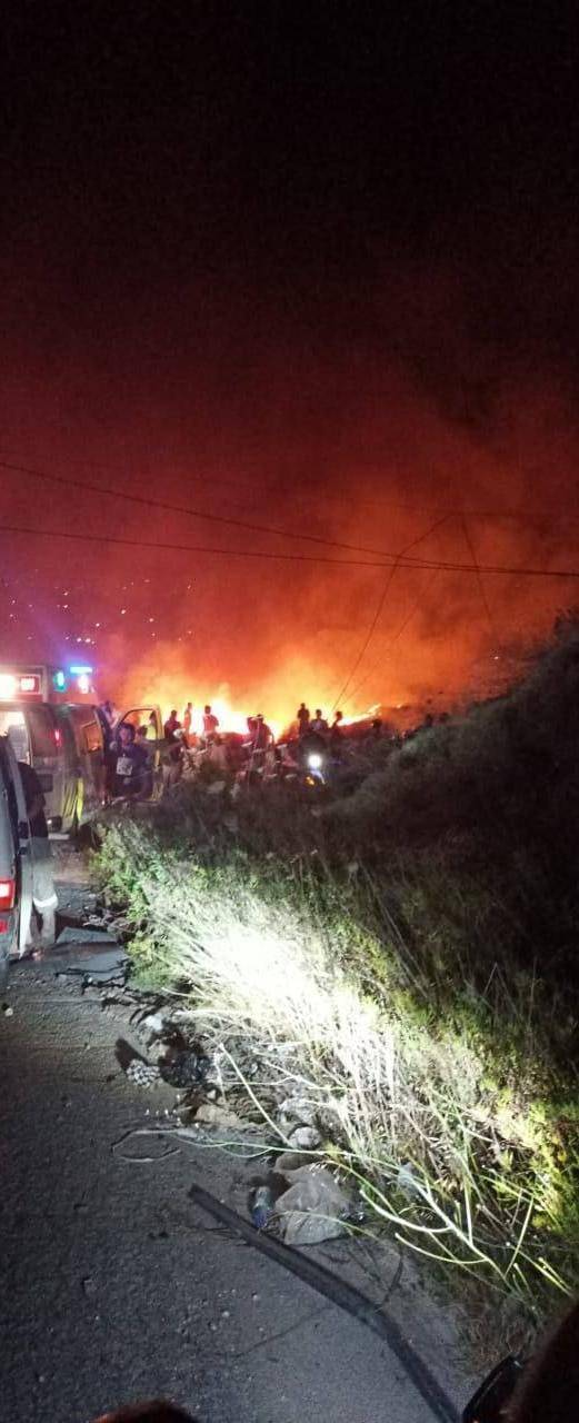 شهيدتان و19 جريحاً في الغارة على جناتا