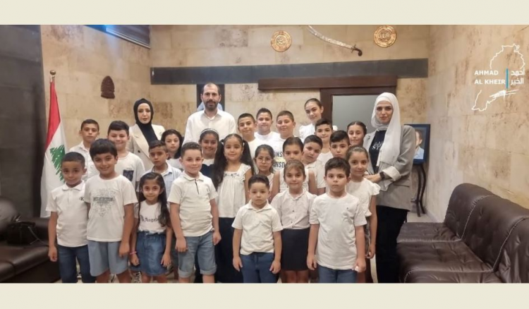 النائب الخير يستقبل فريق أبطال المنية في الحساب الذهني