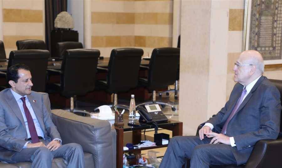 ميقاتي يلتقي سفيري قطر والنروج ويبحث مع علامة موضوع جوازات سفر المغتربين