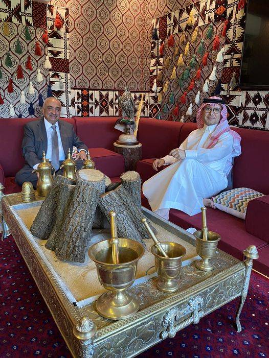 الحجار يزور بخاري: نشكر دعم المملكة الدائم واللا محدود ‏للبنان وشعبه