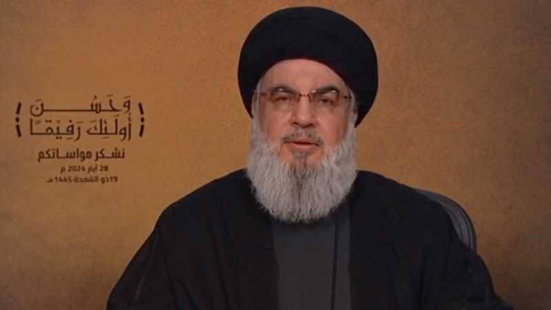 نصر الله: ما ستقبل به حماس سنقبل به جميعاً