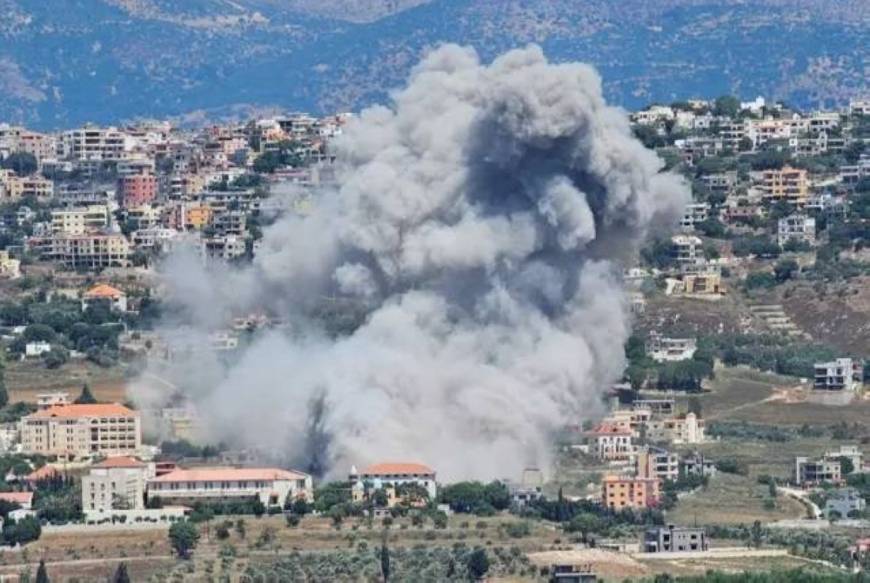 غارة اسرائيلية تستهدف محيط المدخل الجنوبي في بلدة جبشيت