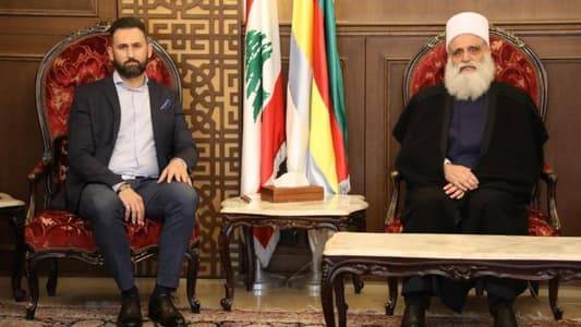 شيخ العقل يلتقي تيمور جنبلاط.. وتنويه بموقف أبناء الجولان