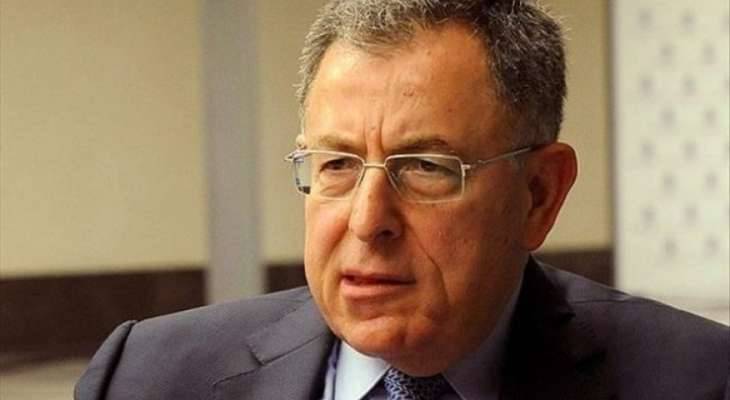 السنيورة: على المجتمع الدولي أن يُبادر إلى وضع حد لتمادي إسرائيل