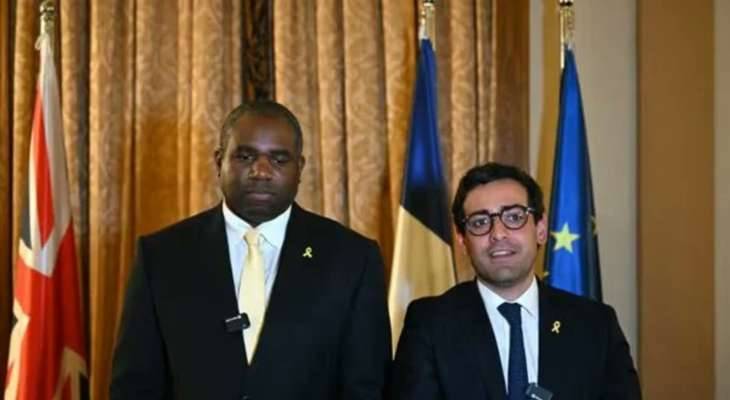وزيرا خارجية بريطانيا وفرنسا: نحث إسرائيل وحزب الله ولبنان على تسوية التوترات بالسبل الدبلوماسية