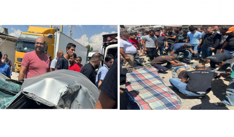 قتيل وجريحان في حادث سير