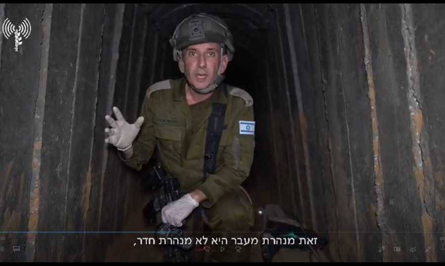 هاغاري يؤكد استمرار الحرب ضد حماس من داخل نفق مقتل الرهائن الستة في غزة