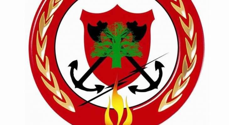 الدفاع المدني نعى الشهداء الثلاثة 