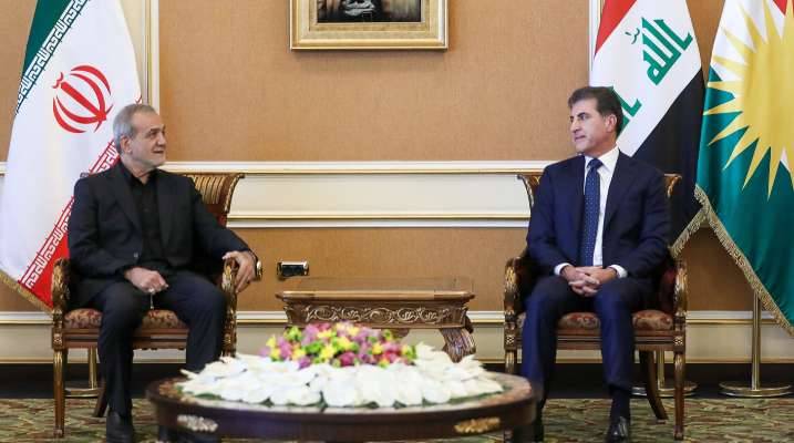 الرئيس الإيراني في أربيل