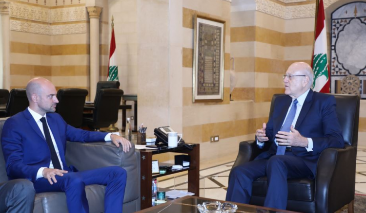 ميقاتي يلتقي بارو : مدخل الحل هو في وقف العدوان على لبنان