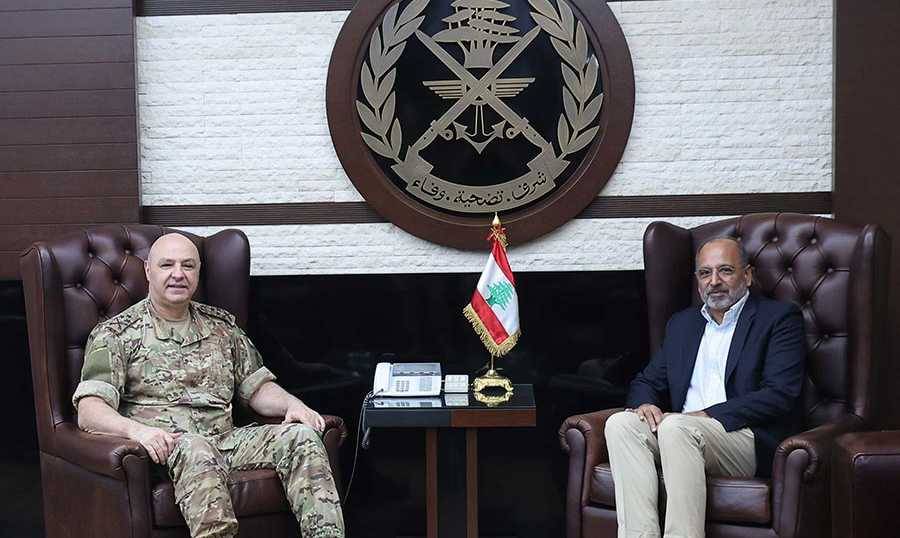 قائد الجيش يبحث وريزا وضع البلاد في ظل العدوان