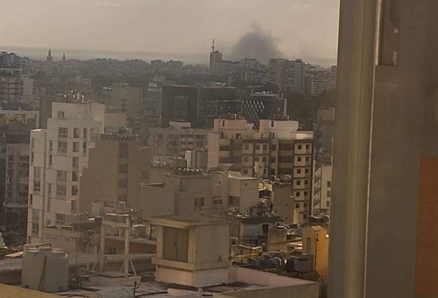 غارة عنيفة على المنطقة بين الجناح والاوزاعي
