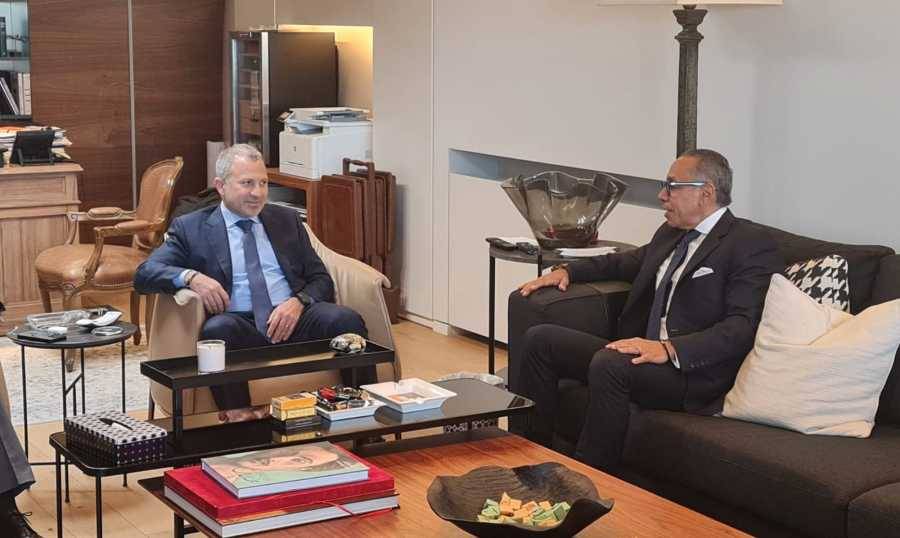 باسيل يلتقي السفيرين القطري والمصري: إنجاز الإنتخابات الرئاسية بتوافق لبناني