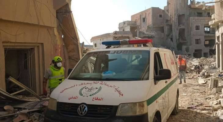 طوارىء الصحة: 4 شهداء من المسعفين و5 جرحى وتضرر 3 آليات إسعافية بالغارات المعادية خلال 24 ساعة