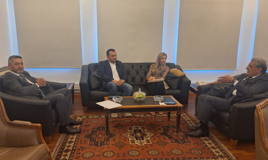 وزير العدل يلتقي نقيب خبراء التخمين العقاري