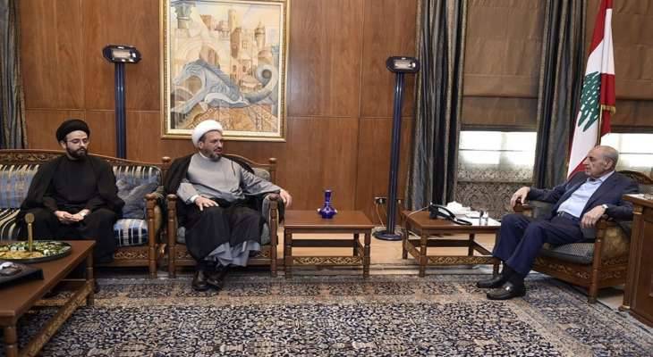 بري يعرض مع أبو فاعور وبحسون والخفاف الأوضاع وملف النازحين