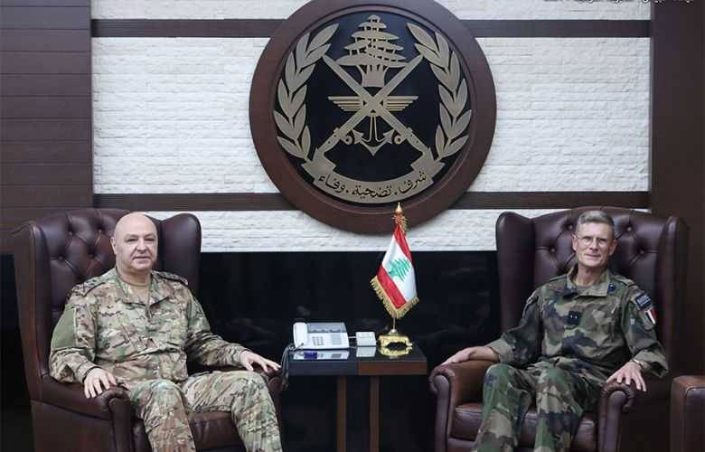العماد عون استقبل قائد القوات البحرية الفرنسية