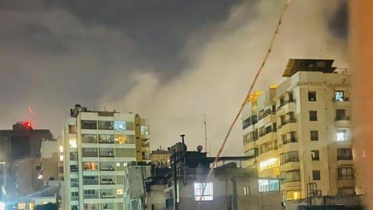 غارة على منطقة مار الياس