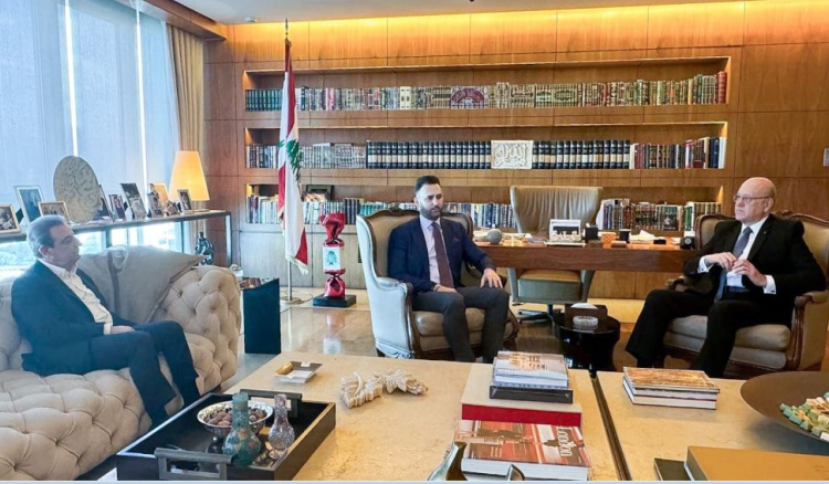 ميقاتي عرض الاوضاع مع تيمور جنبلاط وتلقى برقيات تهنئة بذكرى الاستقلال