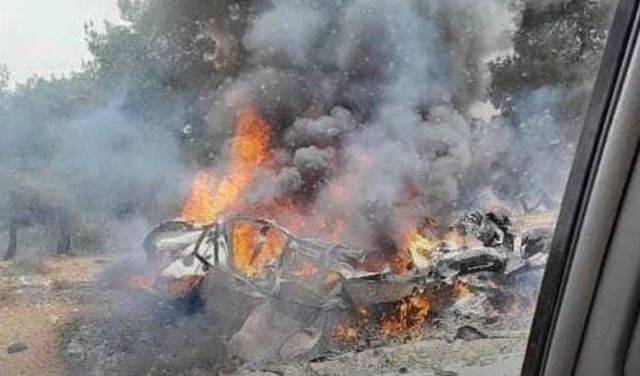 استهداف اسرائيلي لسيارة على طريق مطار دمشق الدولي