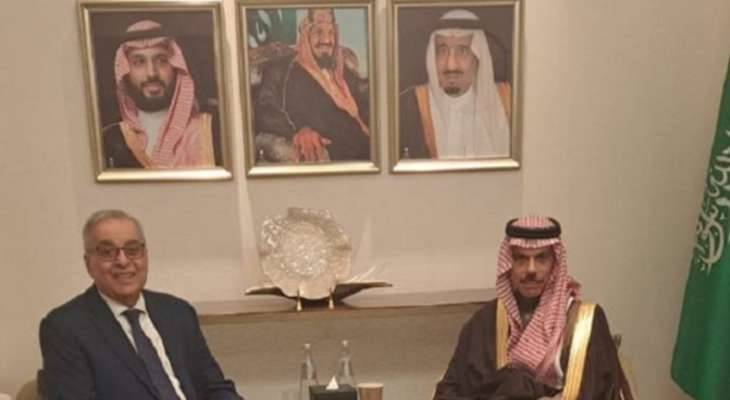 بوحبيب التقى نظيره السعودي: نأمل استمرار الدعم السياسي والاخوي