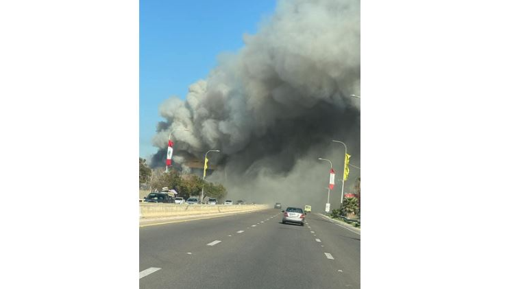 حريق كبير في الغازية